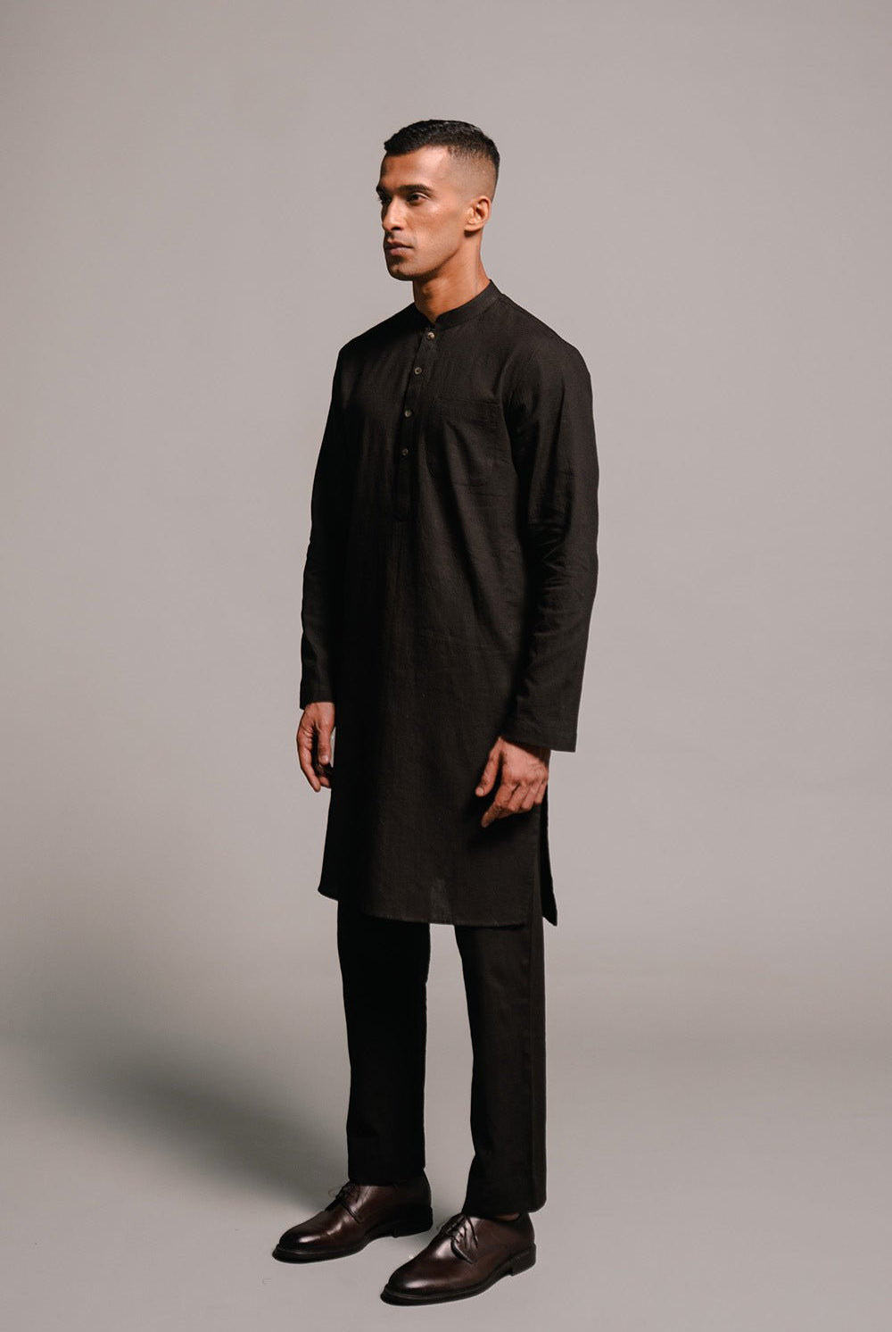 Carbon Co - Linen Men's Kurta - CiceroniKurta, Festive WearSaphed