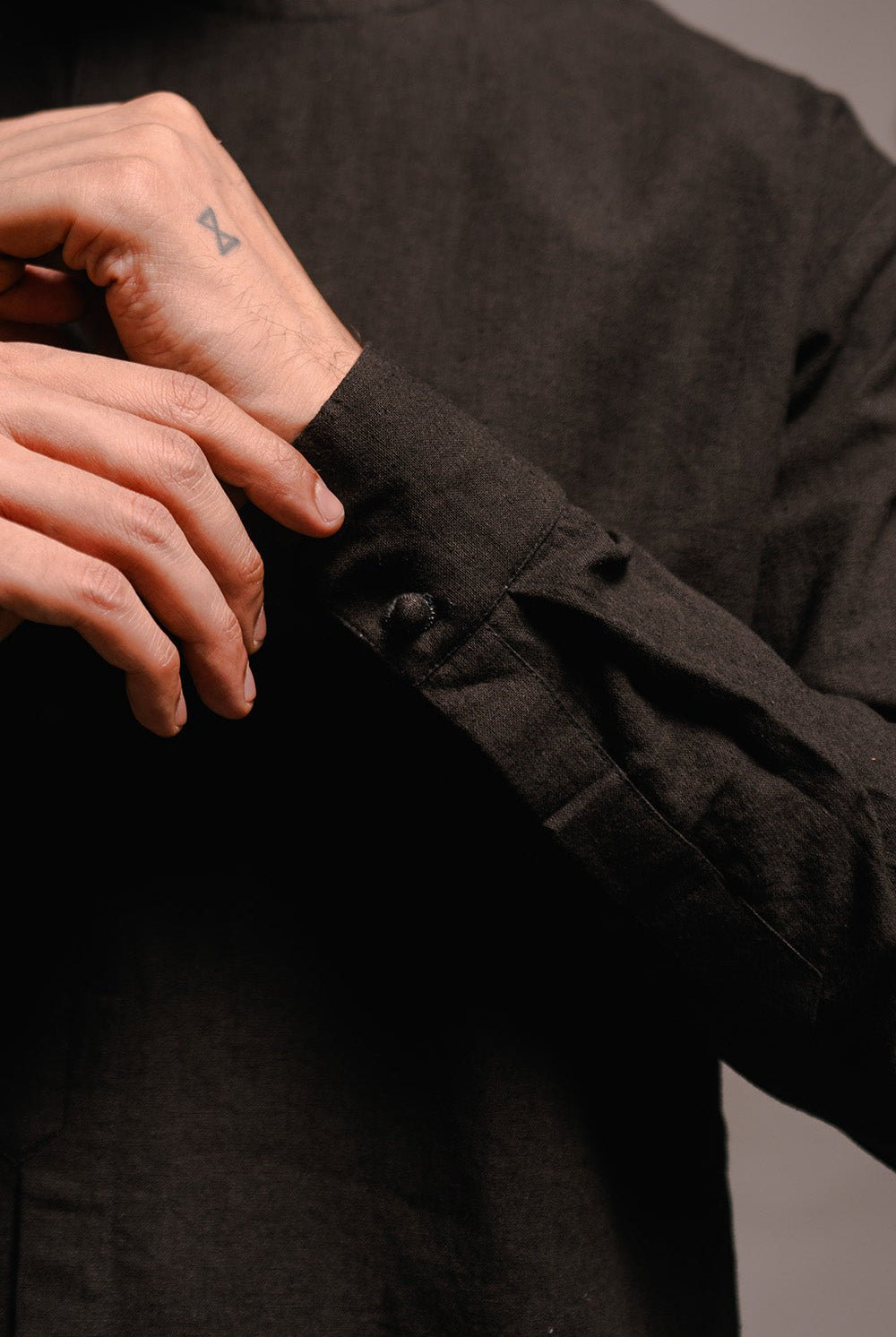 Carbon Co - Linen Men's Side Open Kurta Set - CiceroniKurta Set, Festive WearSaphed