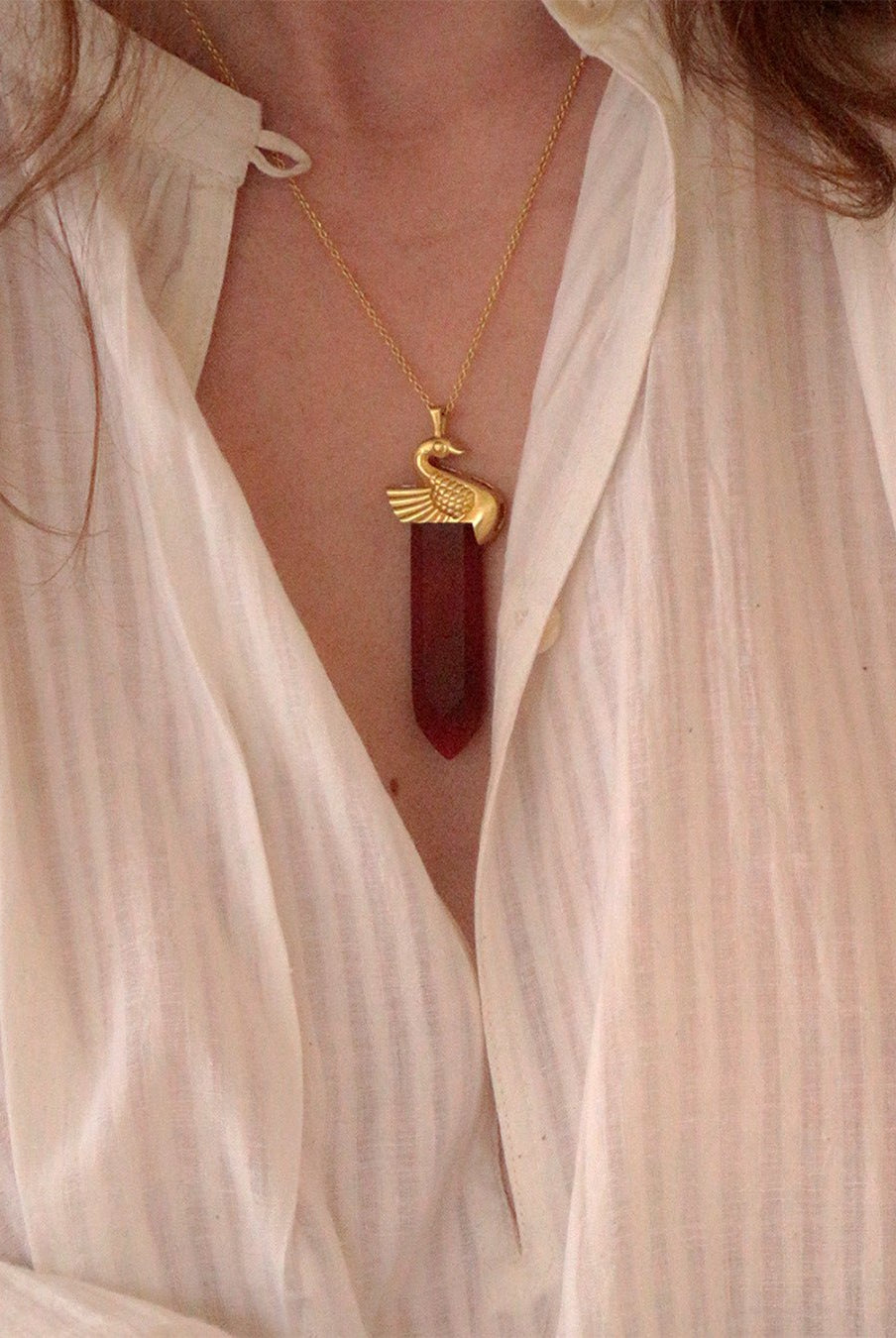 Carnelian Pencil Pendant - CiceroniPendantUnbent