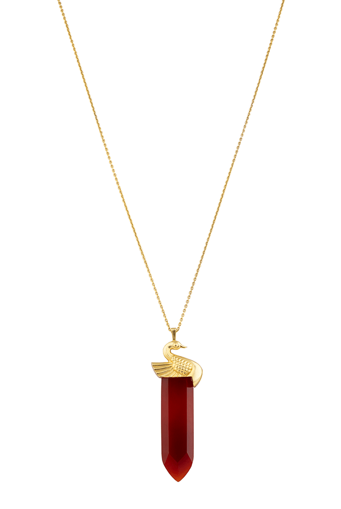 Carnelian Pencil Pendant - CiceroniPendantUnbent