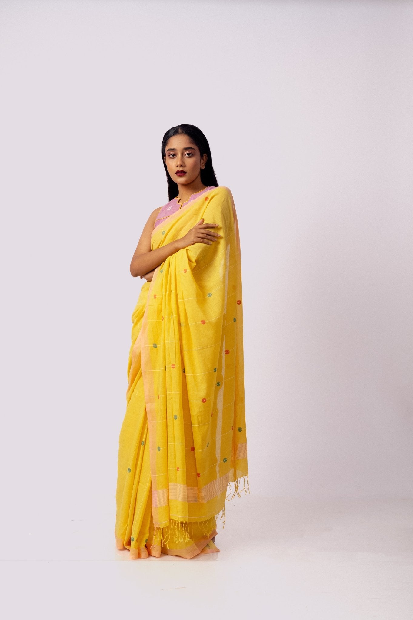 Carribean Sunrise Saree - CiceroniSareeGulmohar Calcutta