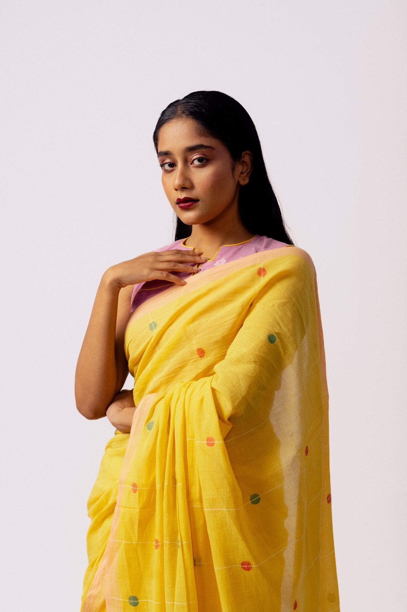 Carribean Sunrise Saree - CiceroniSareeGulmohar Calcutta