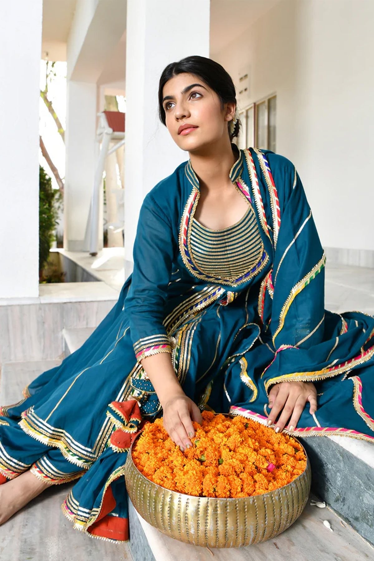 Casa Meera Sharara Set - CiceroniKurta Set, Festive WearOmaana