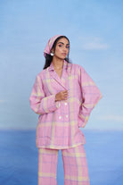 Cassata Linen Blazer Shirt Set - CiceroniCo - ord SetSaphed