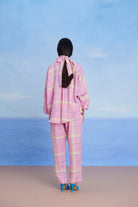 Cassata Linen Pleated Pants - CiceroniPantsSaphed