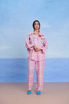 Cassata Linen Pleated Pants - CiceroniPantsSaphed