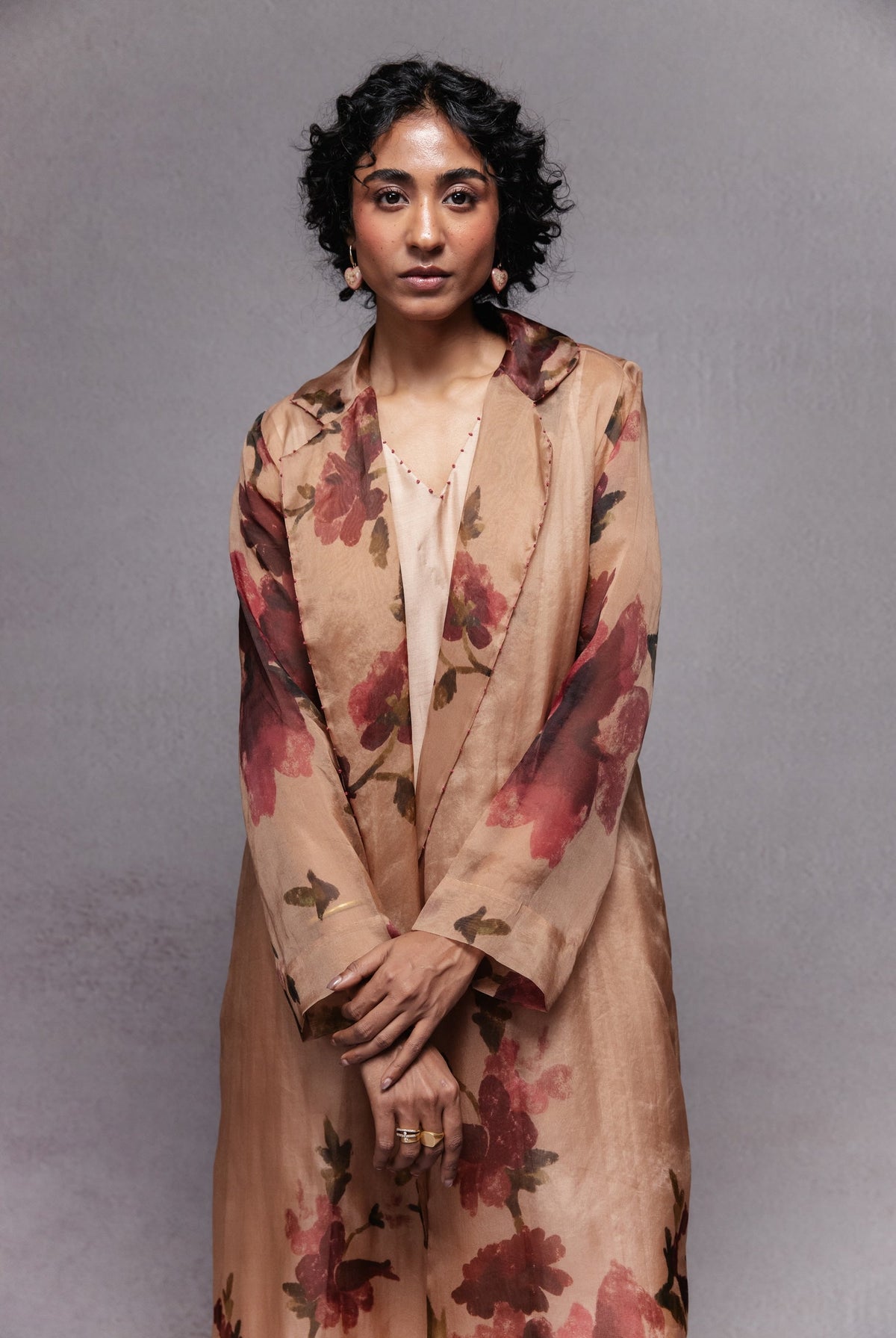 Cattleya Trench in Beige Set - CiceroniJacket SetSubbah