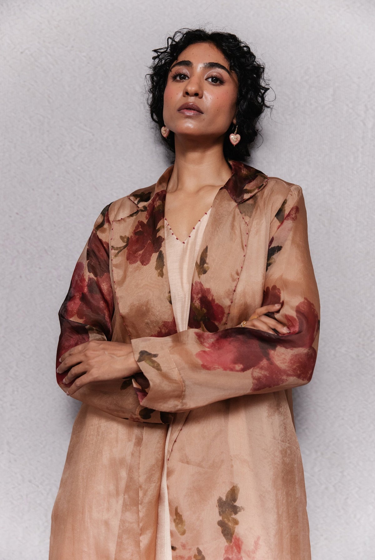 Cattleya Trench in Beige Set - CiceroniJacket SetSubbah