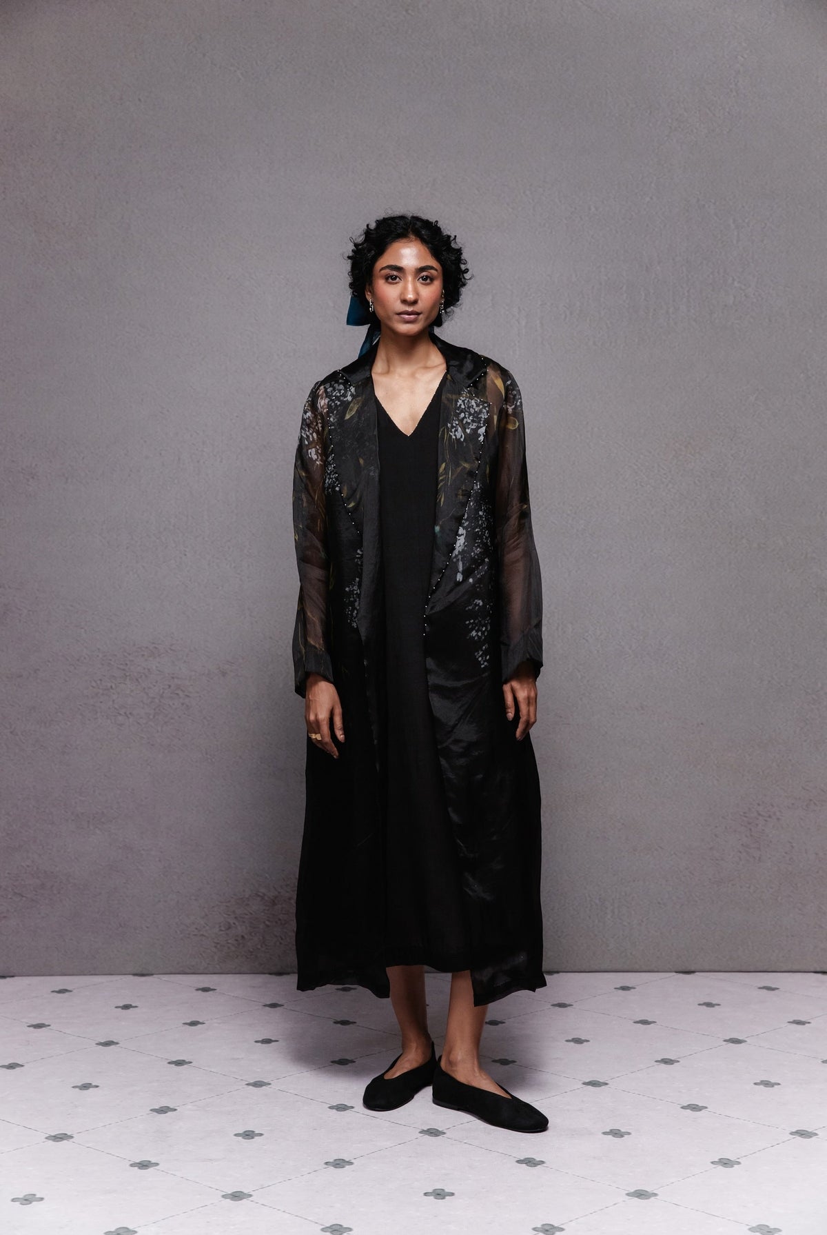 Cattleya Trench in Black Set - CiceroniJacket SetSubbah
