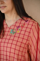 Cedar Dress - Peach Stripe - CiceroniDressesRang by Rajvi