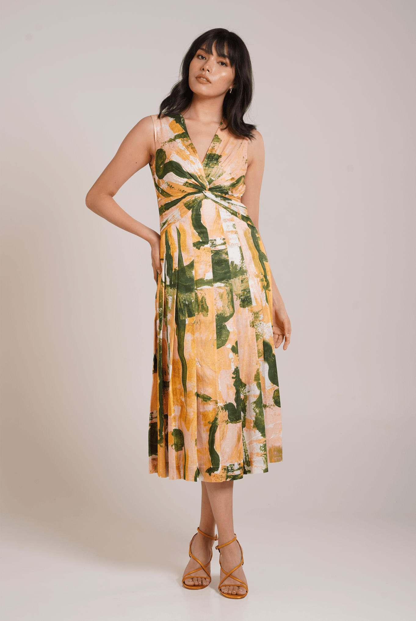 Ceri Pleated Dress - CiceroniDressesAdvait