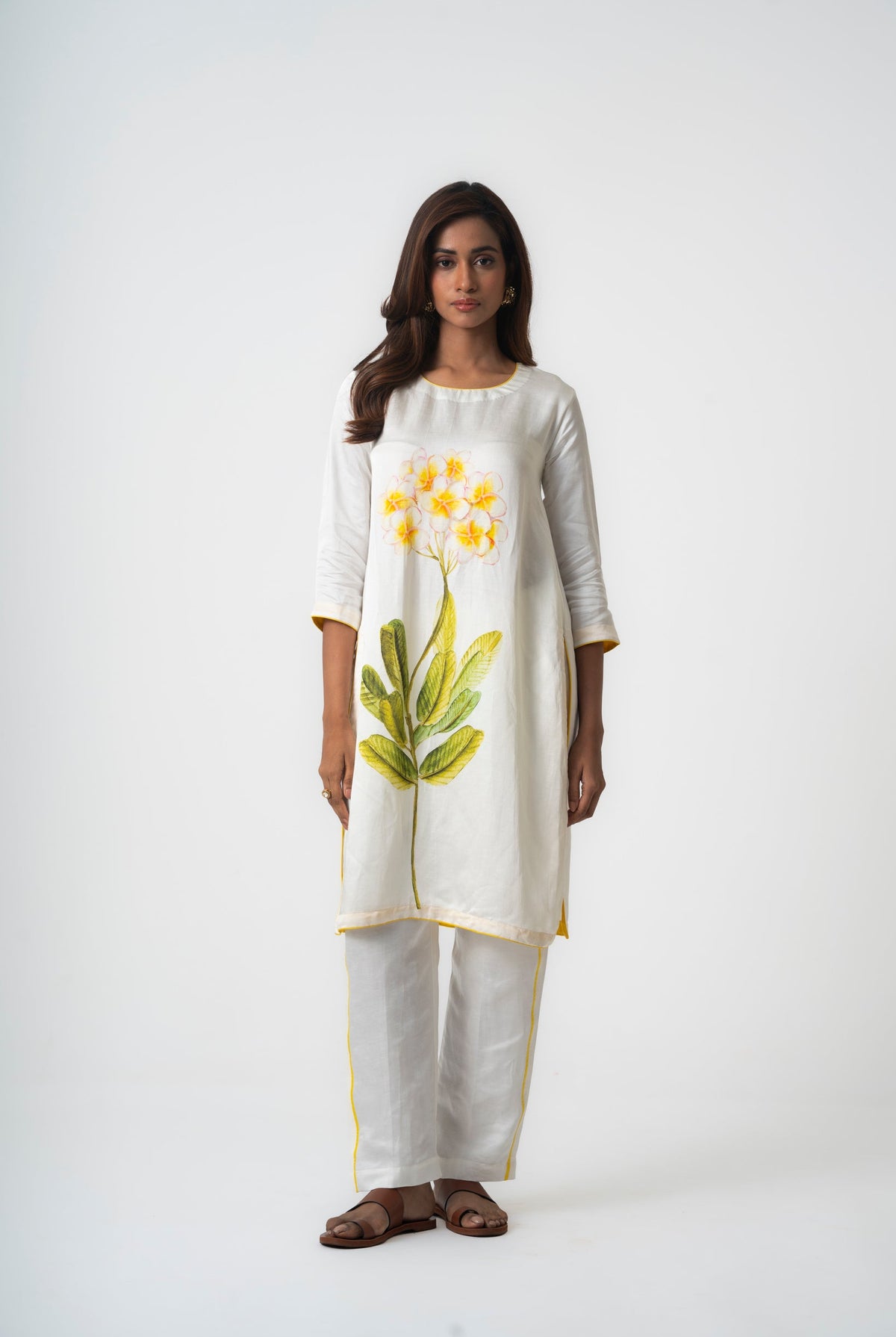 Chafa Bloom Ivory Set - CiceroniKurta Set, Everyday WearPrachi Kamat