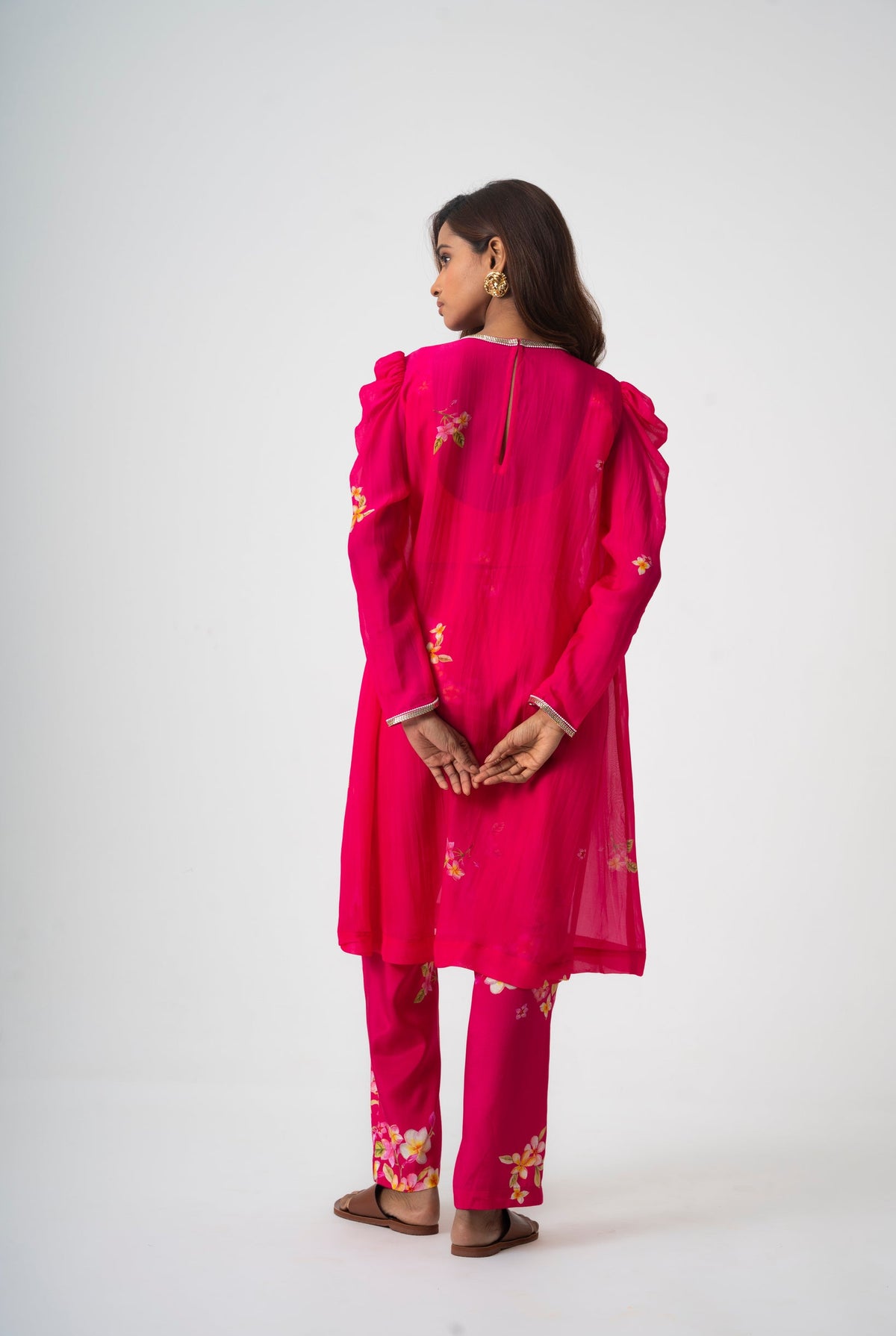 Chafa Blossom Pink Set - CiceroniKurta Set, Festive WearPrachi Kamat