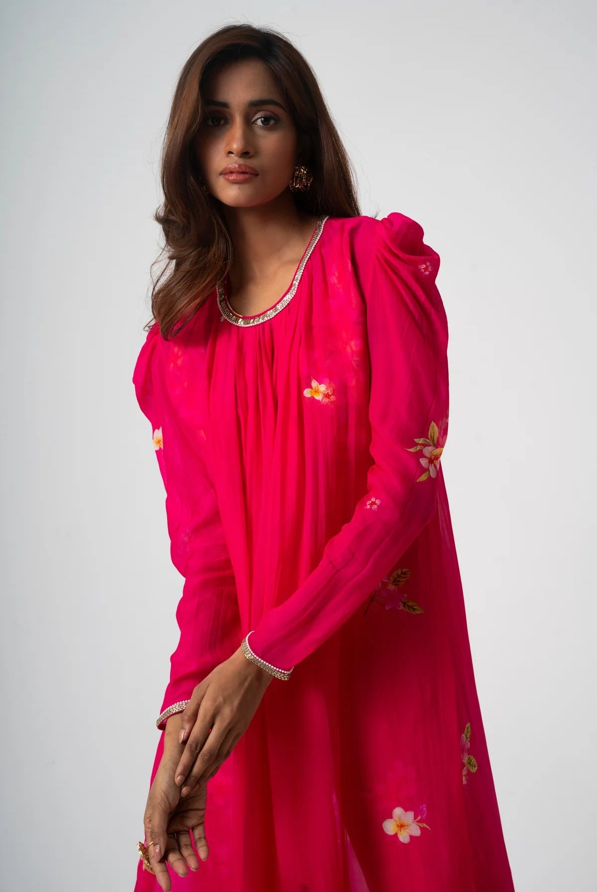 Chafa Blossom Pink Set - CiceroniKurta Set, Festive WearPrachi Kamat