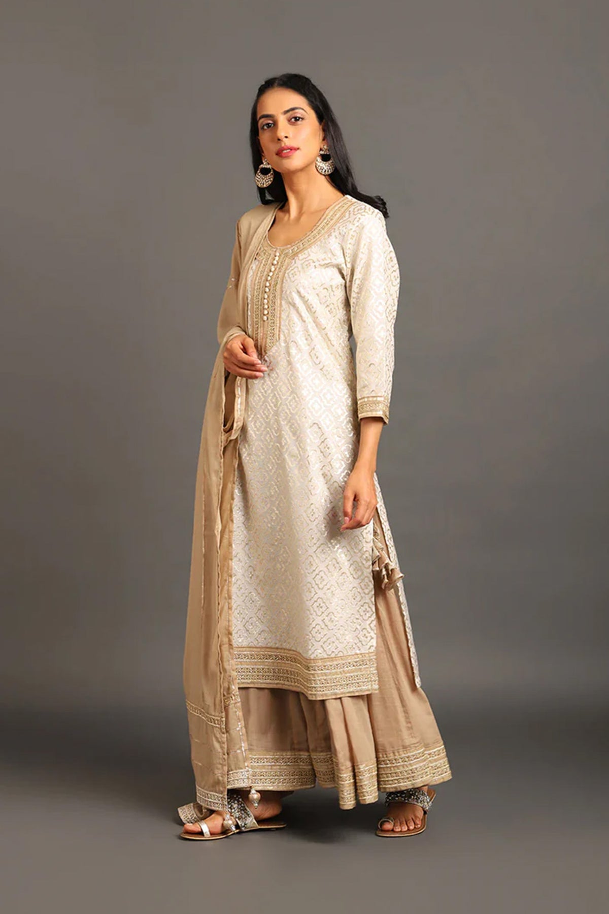 Chand Bibi Kurta Ghaghri Set - CiceroniKurta Set, Festive WearOmaana