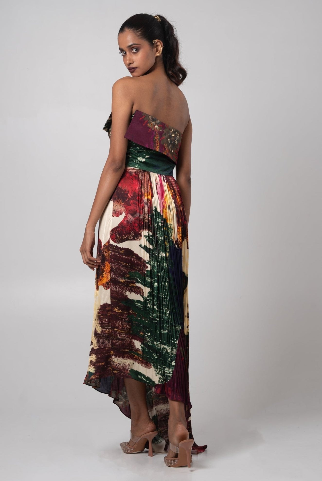 Char Fold Over Dress - CiceroniDressesAdvait