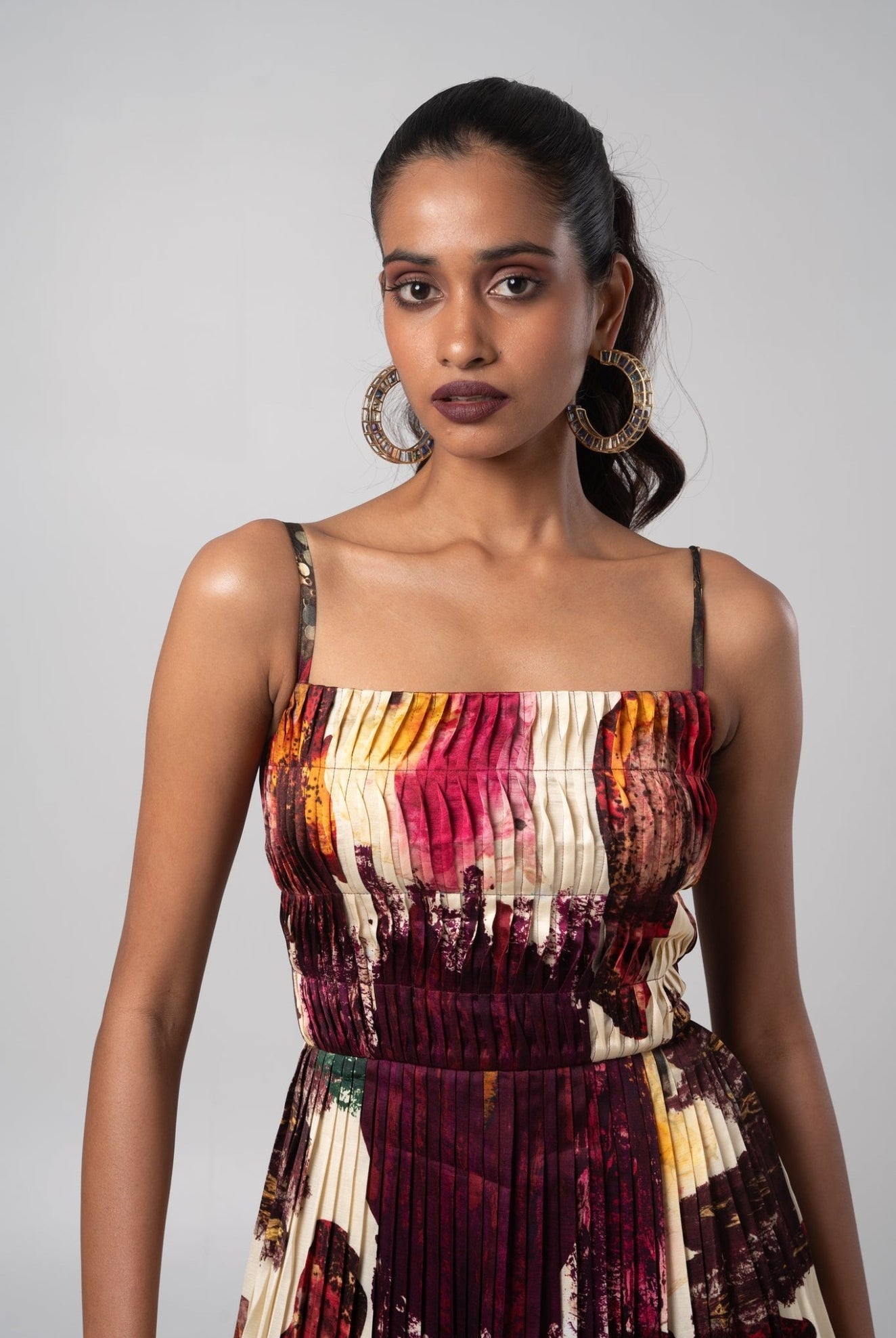 Char Pleated Dress - CiceroniDressesAdvait