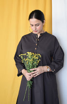 Charcoal Antifit Kurta with Placket - CiceroniKurta, Everyday WearHouse of Moxa