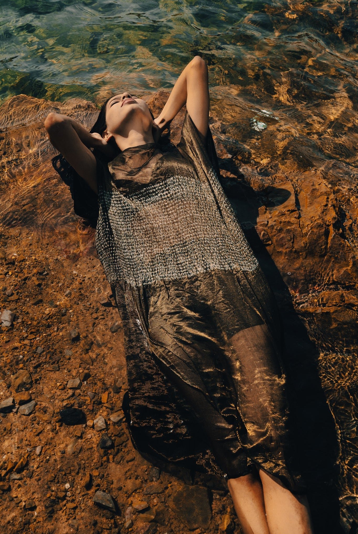 Charcoal Metallic Firdaus Kaftan - CiceroniKaftanAnam Husain