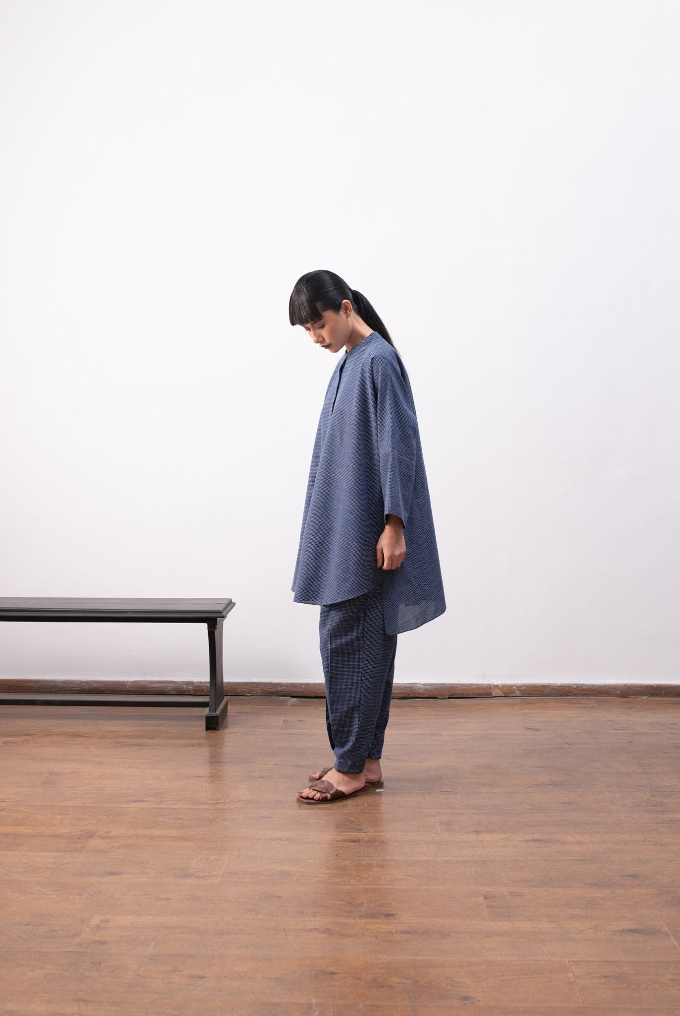 Charlotte Co - ord Set - Navy Blue - CiceroniKurta Set, Everyday WearHiranya