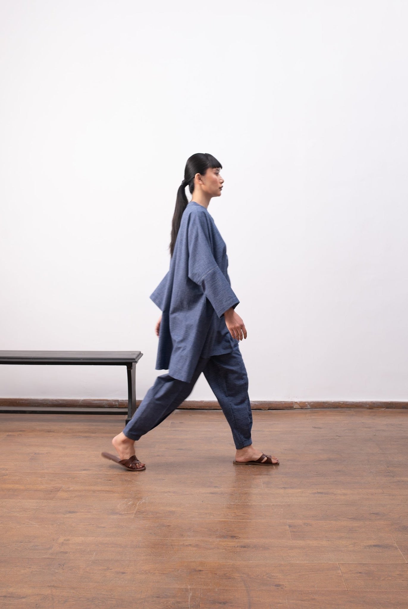 Charlotte Co - ord Set - Navy Blue - CiceroniKurta Set, Everyday WearHiranya