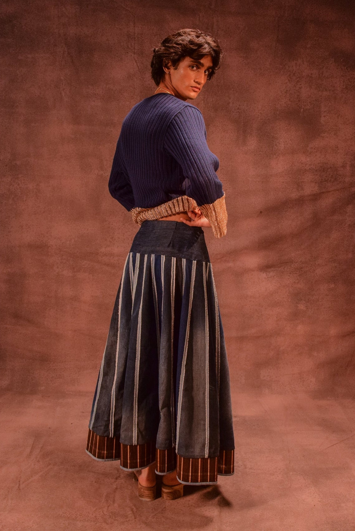 Chatai Panelled Skirt - CiceroniSkirtsAnam Husain