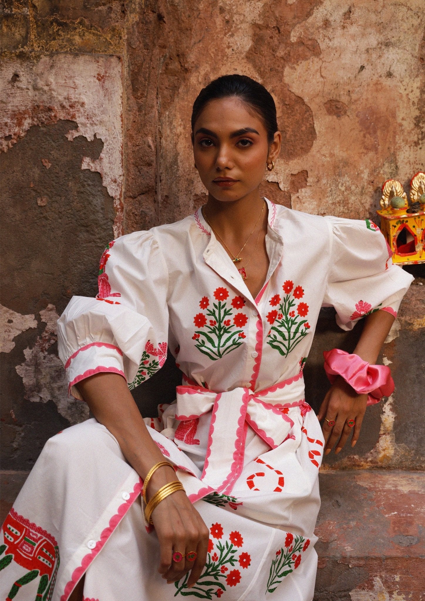 Chaupad Shirt Dress - Mix Print - CiceroniDressesThe Raw India