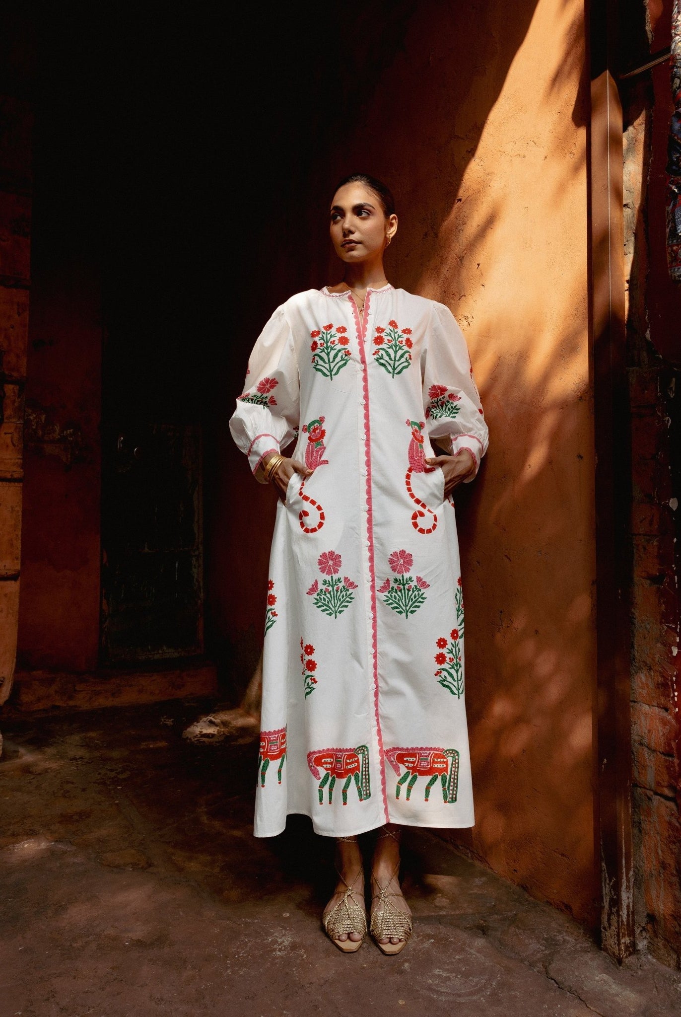 Chaupad Shirt Dress - Mix Print - CiceroniDressesThe Raw India