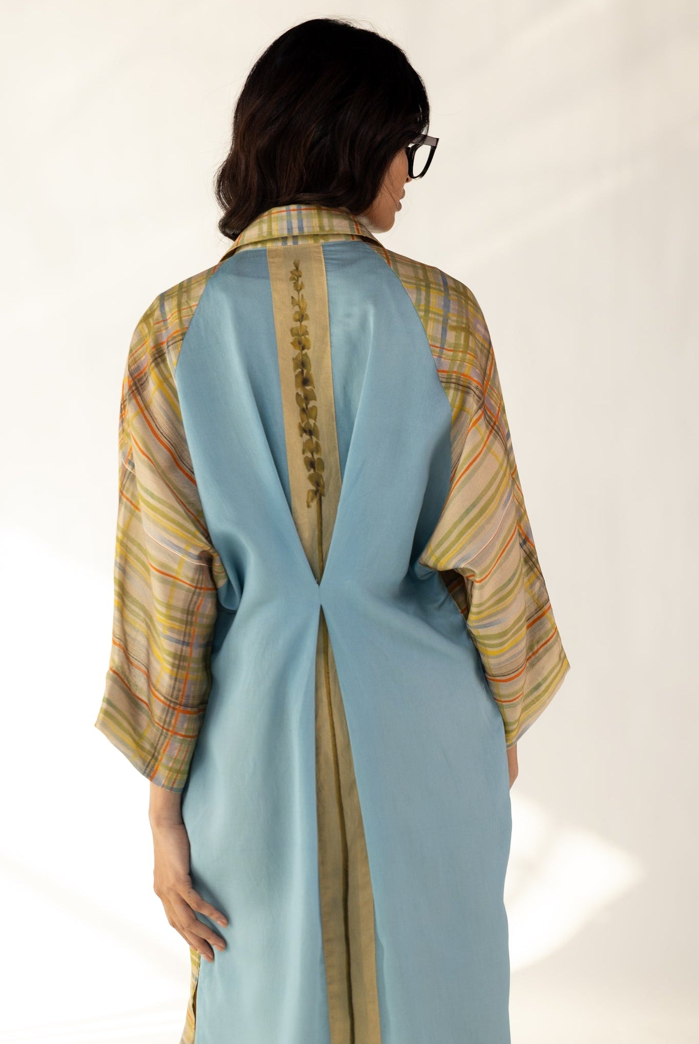 Check Orchid Shirt Dress - CiceroniDressesOtouto
