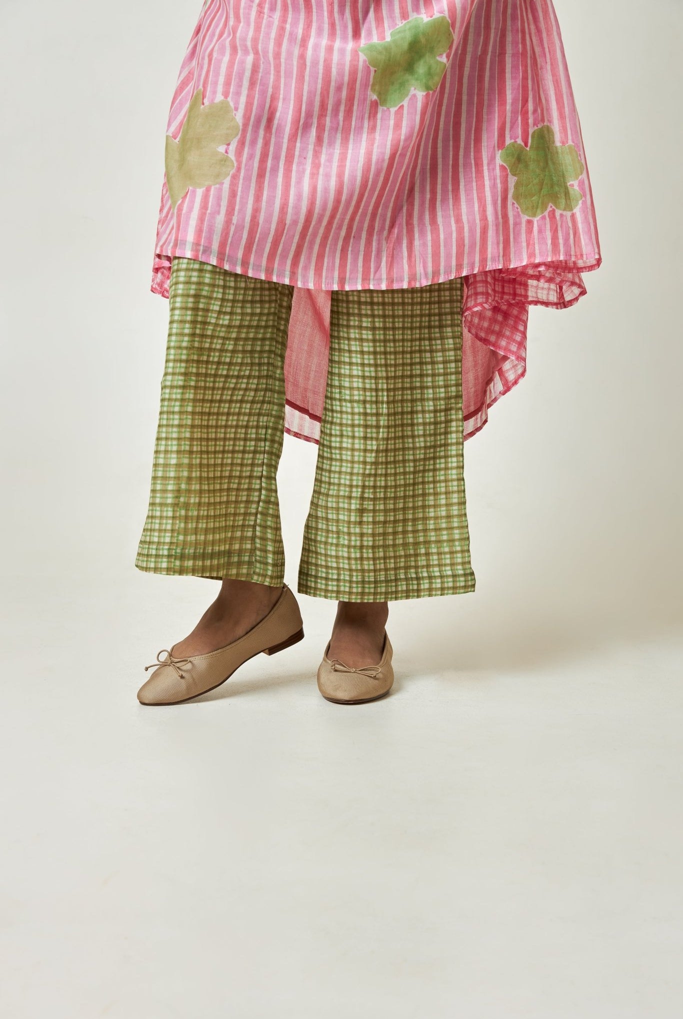 Cherry Blossom Block Printed Kurta Set with Dupatta - CiceroniKurta SetPants and Pajamas