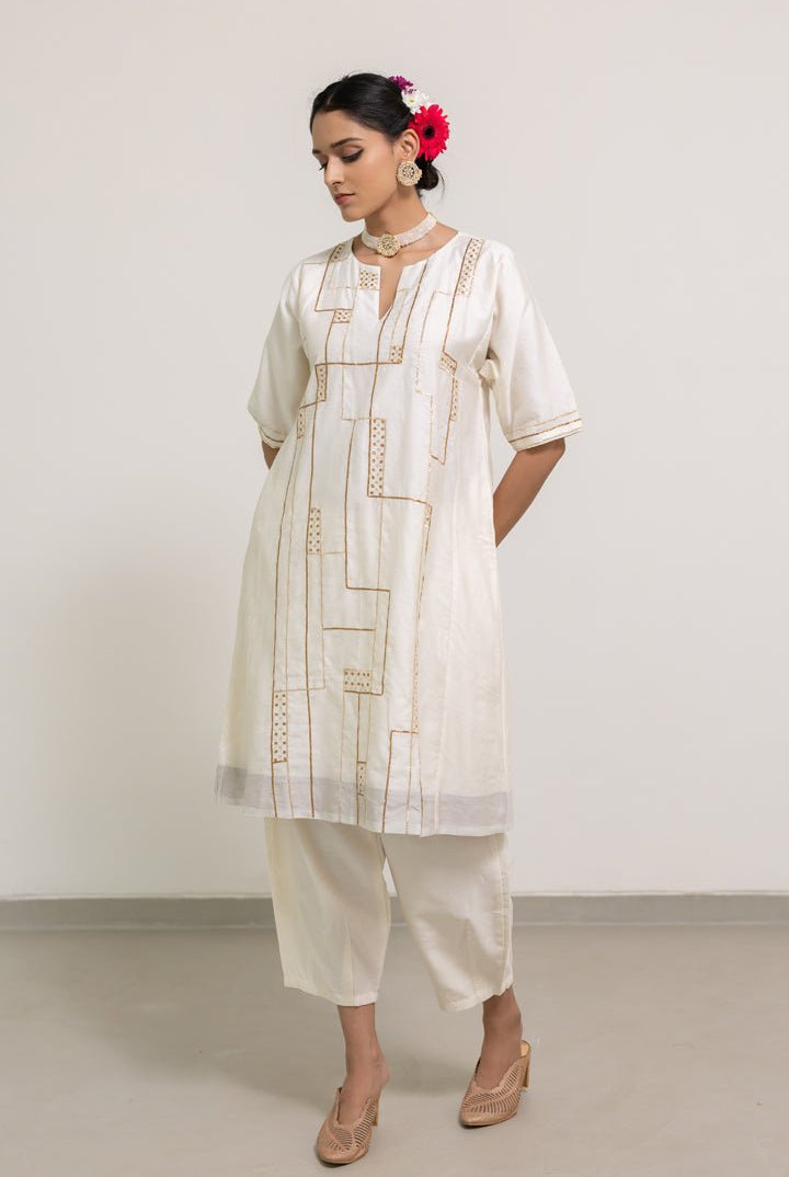 Chitrimaa Kurta and Clinched Pants Set - CiceroniKurta Set, Festive WearSilai Studio