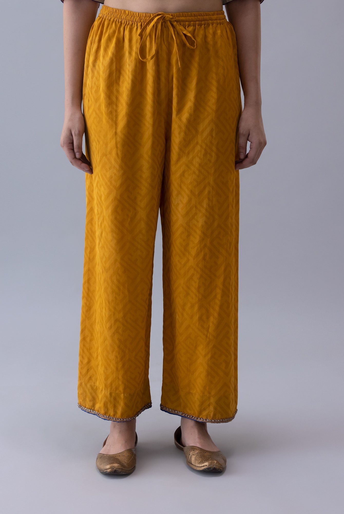 Chuba Yellow Pyjama - CiceroniWomen PantsShades of India