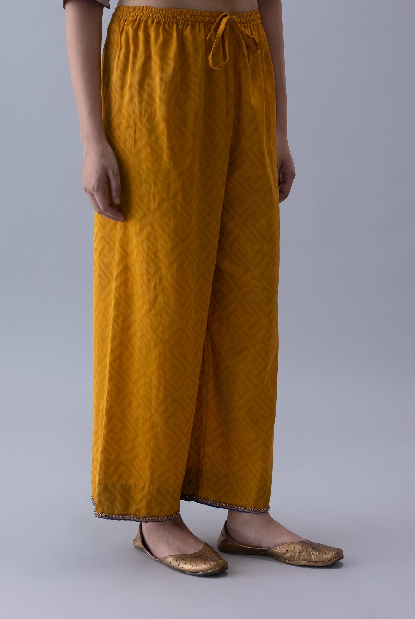 Chuba Yellow Pyjama - CiceroniWomen PantsShades of India