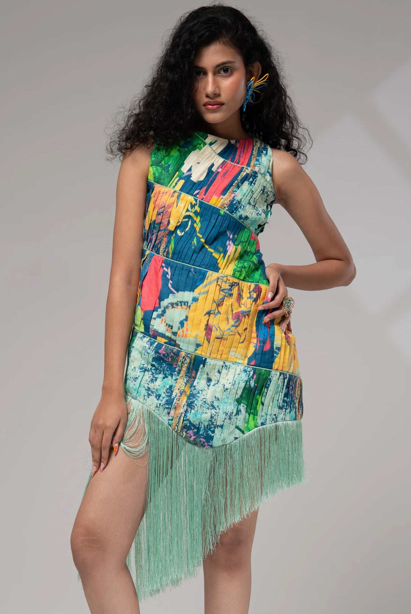 Ciel Pleated Dress - CiceroniDressesAdvait