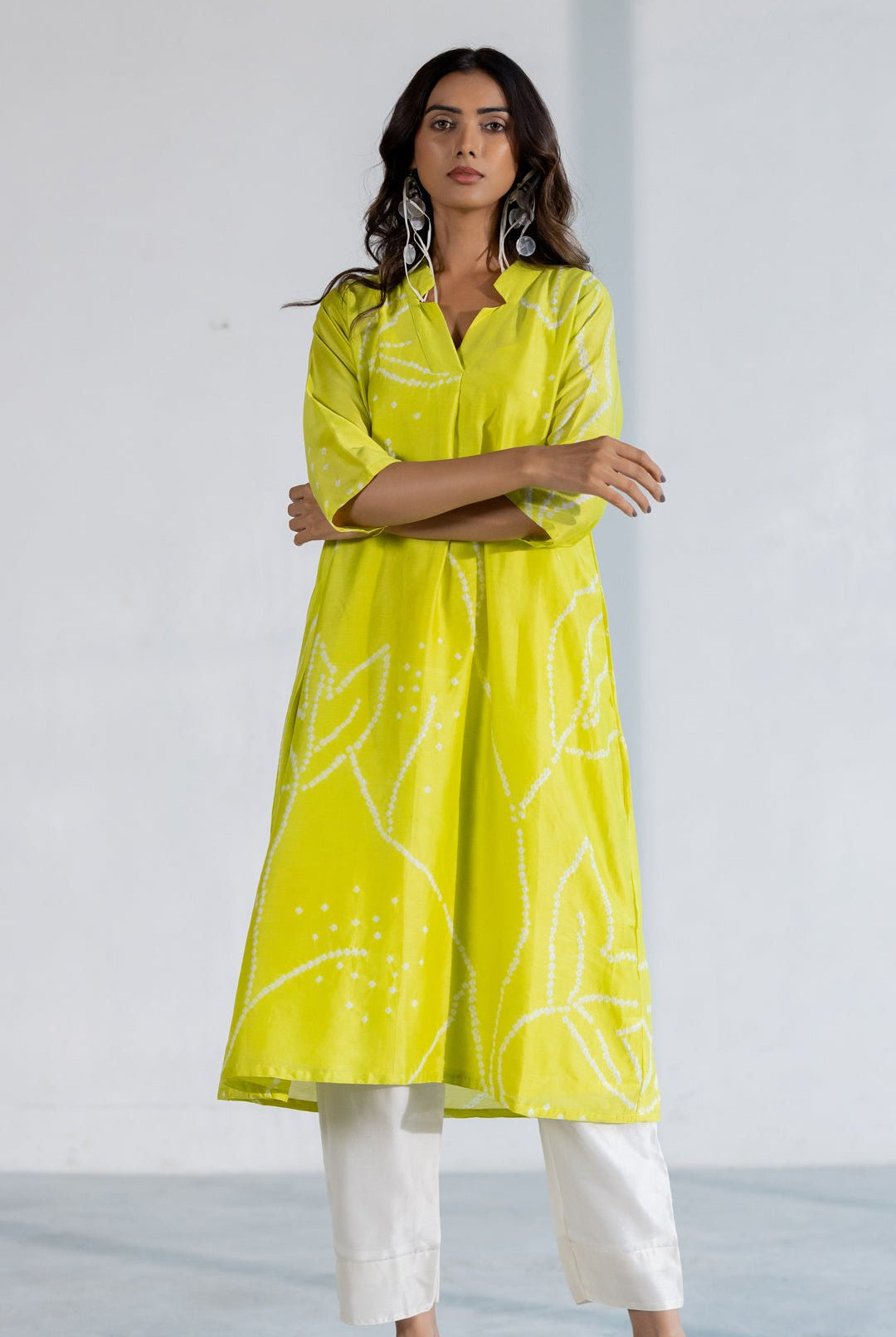 Citron Bandhani Kurta Set - CiceroniKurta SetSilai Studio