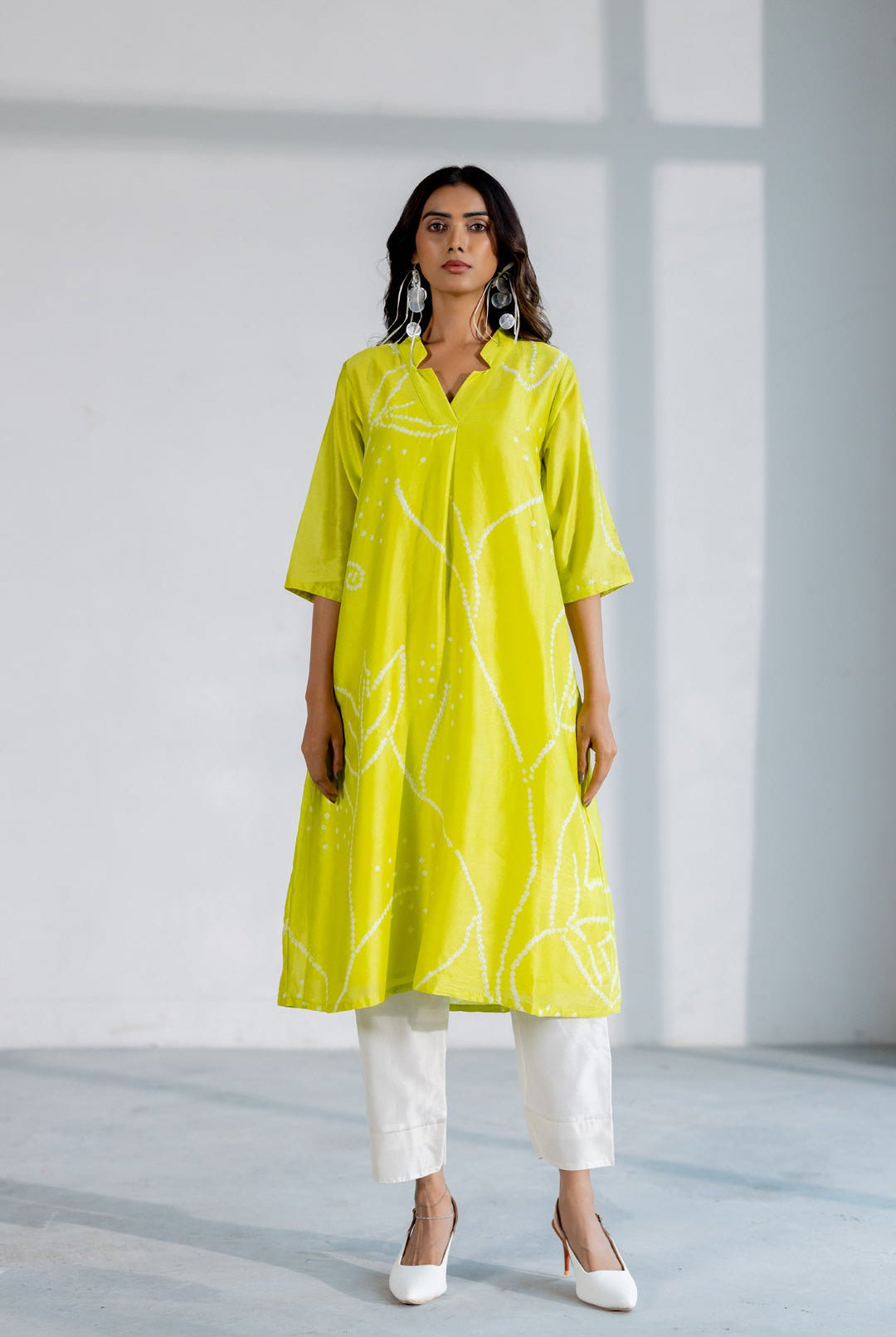 Citron Bandhani Kurta Set - CiceroniKurta SetSilai Studio