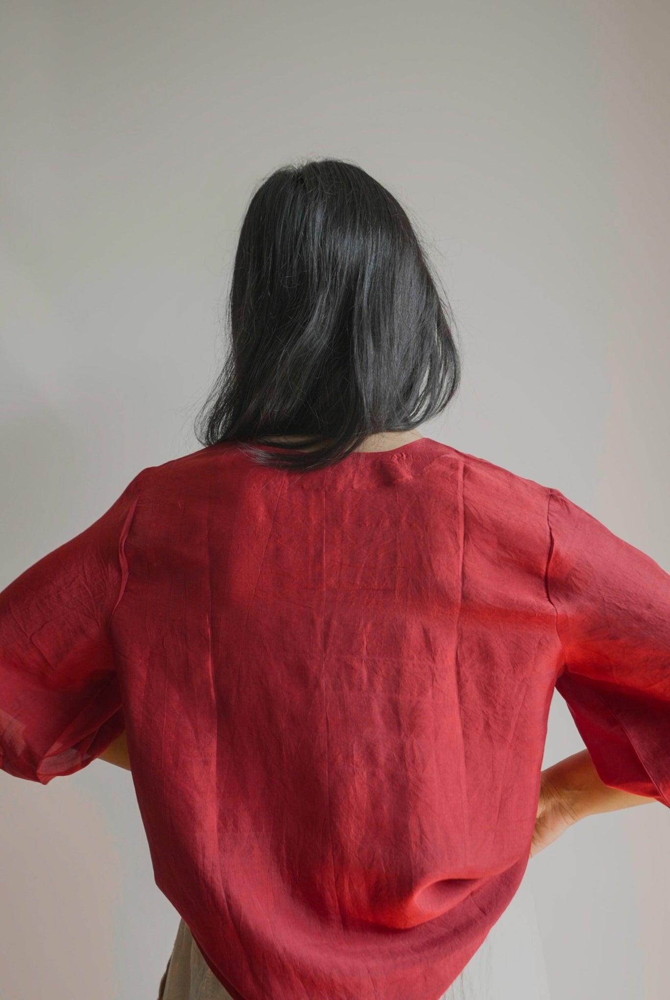 Claret Top - Red - CiceroniTopswith N.