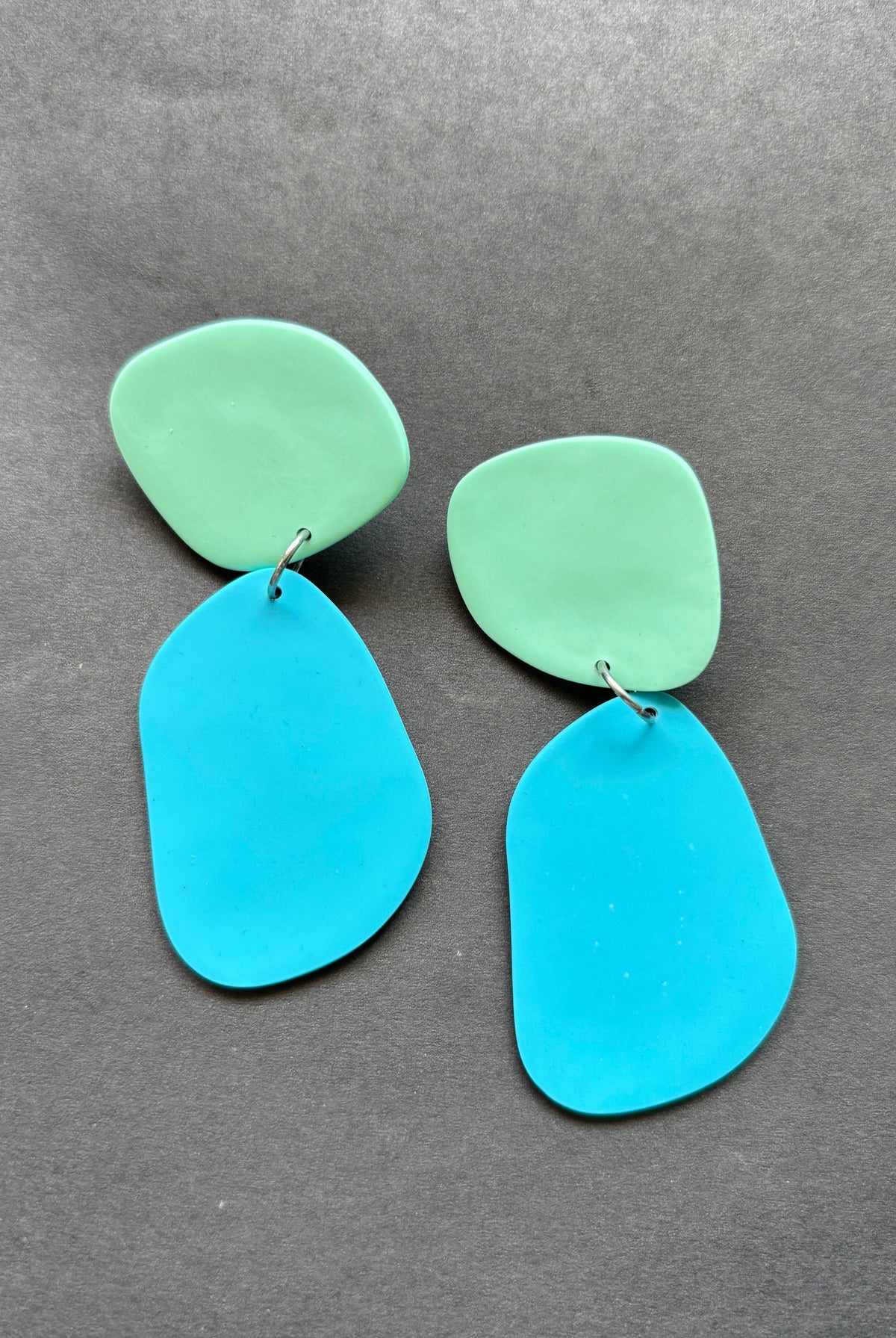 Classic Quads - Mint Green and Turquoise - CiceroniEarringsColoured Ears