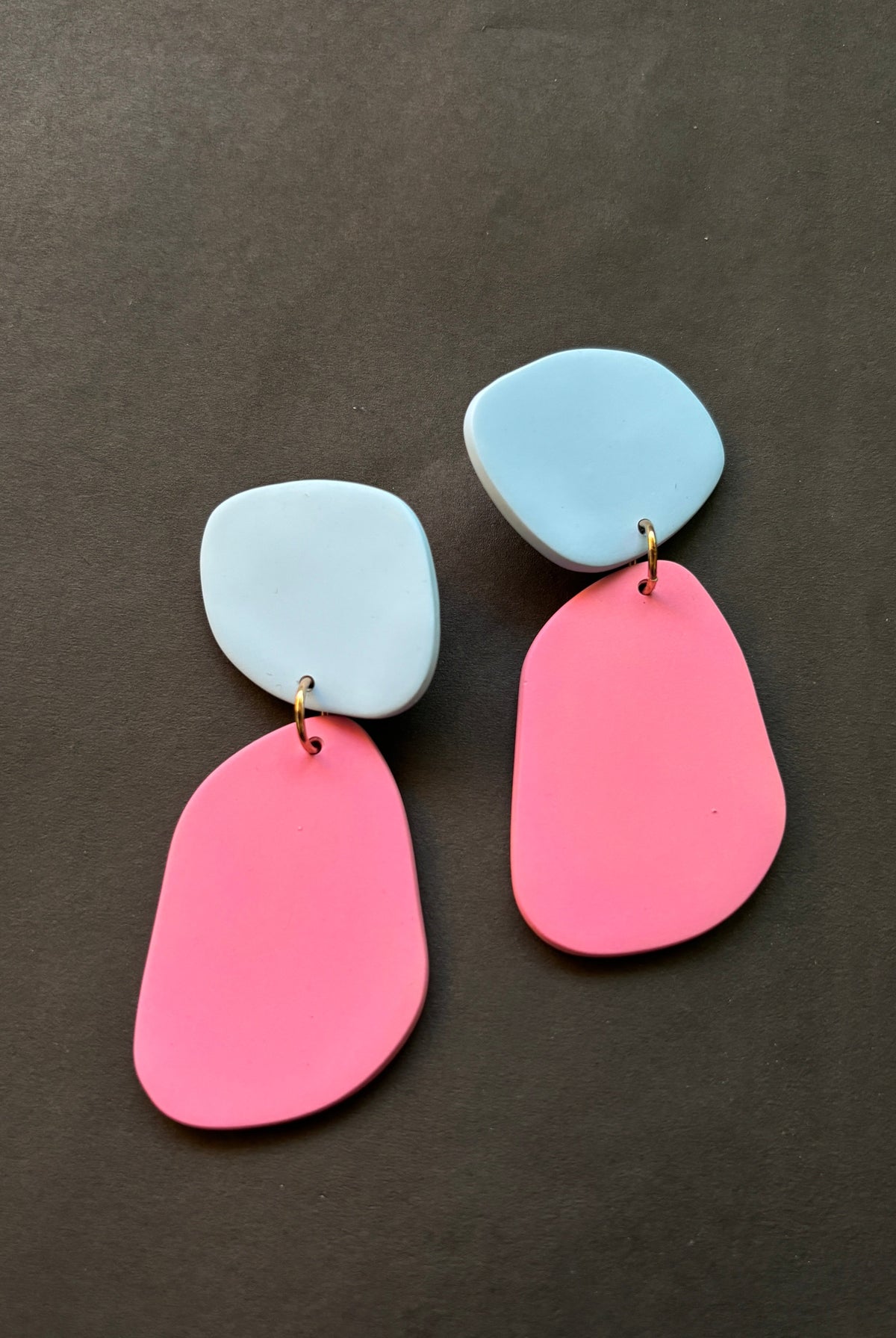 Classic Quads - Pale Blue and Blush - CiceroniEarringsColoured Ears