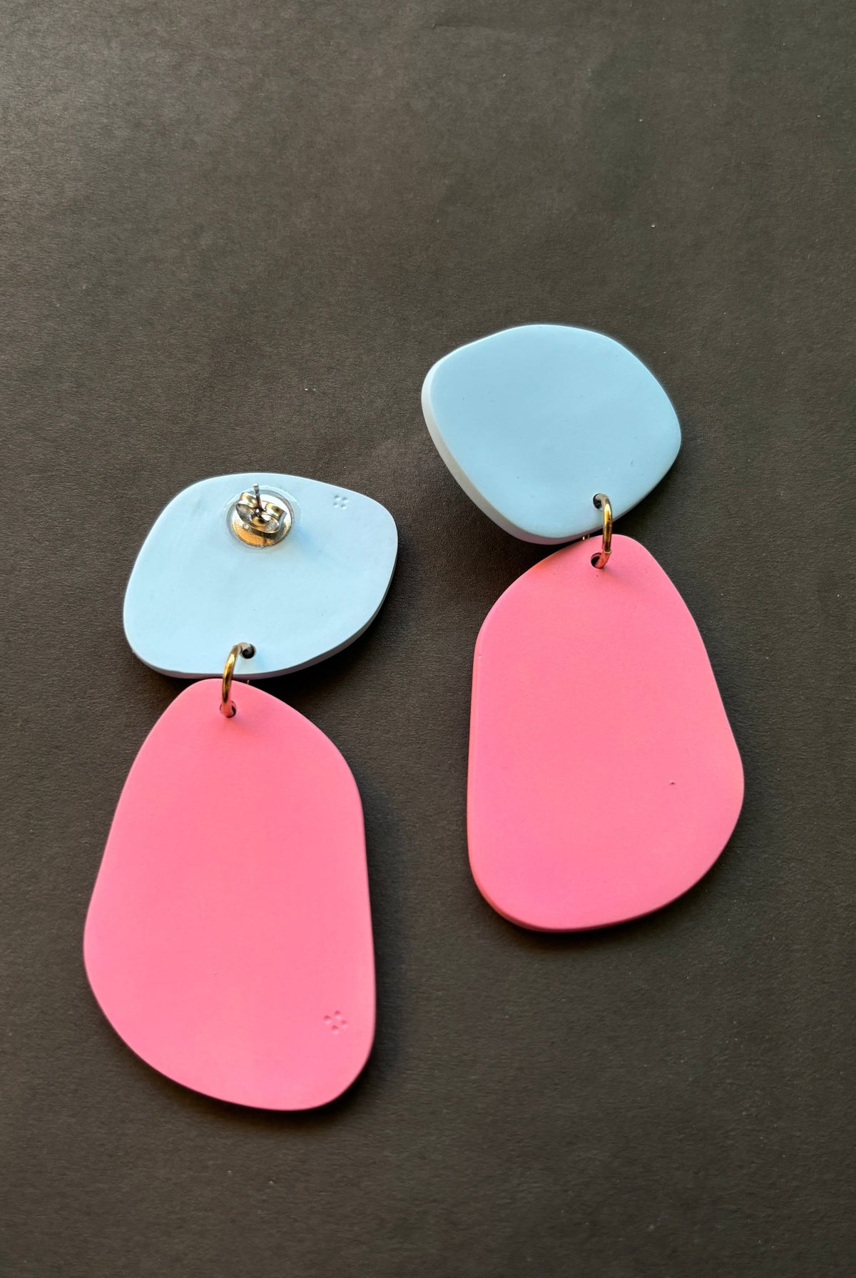 Classic Quads - Pale Blue and Blush - CiceroniEarringsColoured Ears