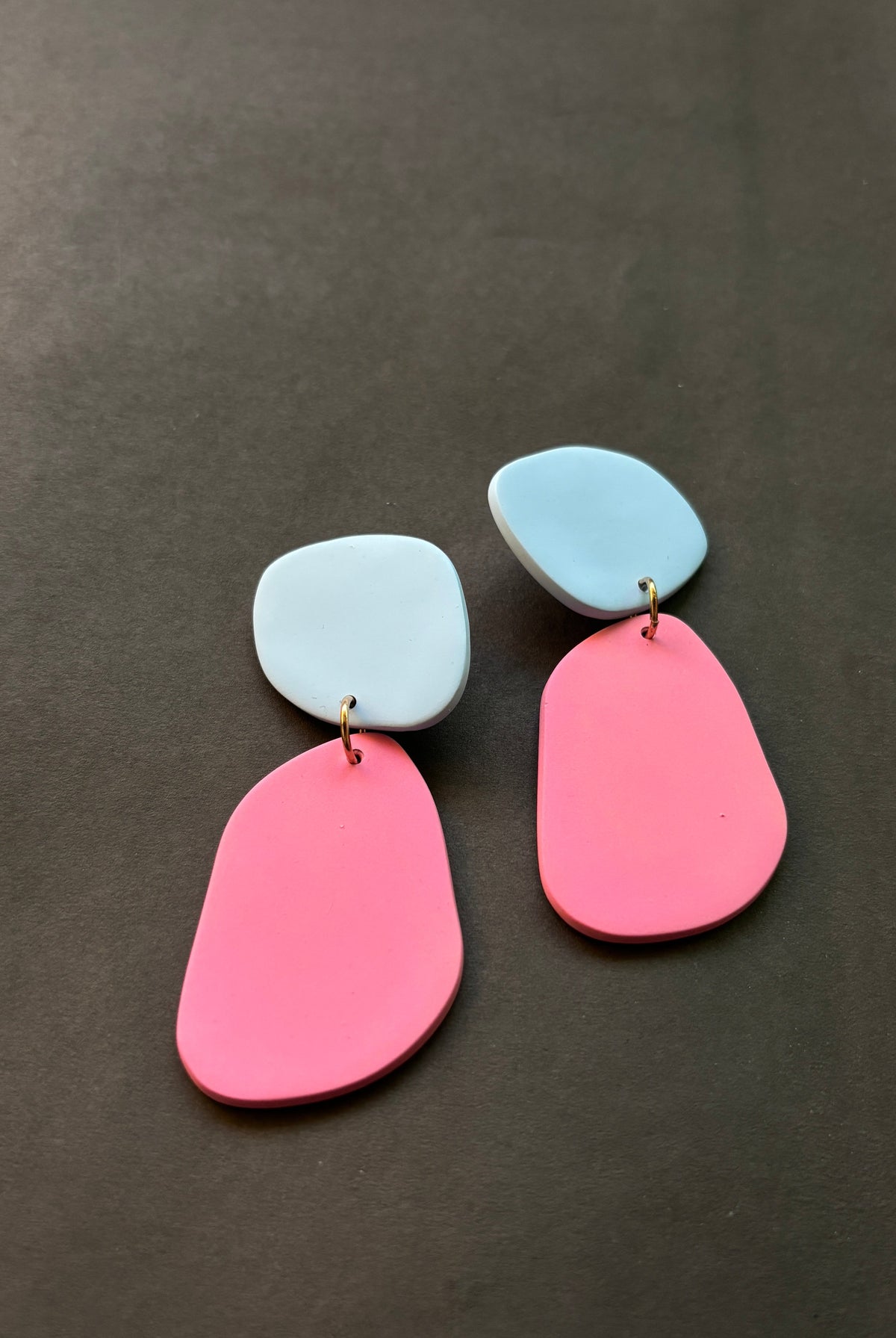 Classic Quads - Pale Blue and Blush - CiceroniEarringsColoured Ears