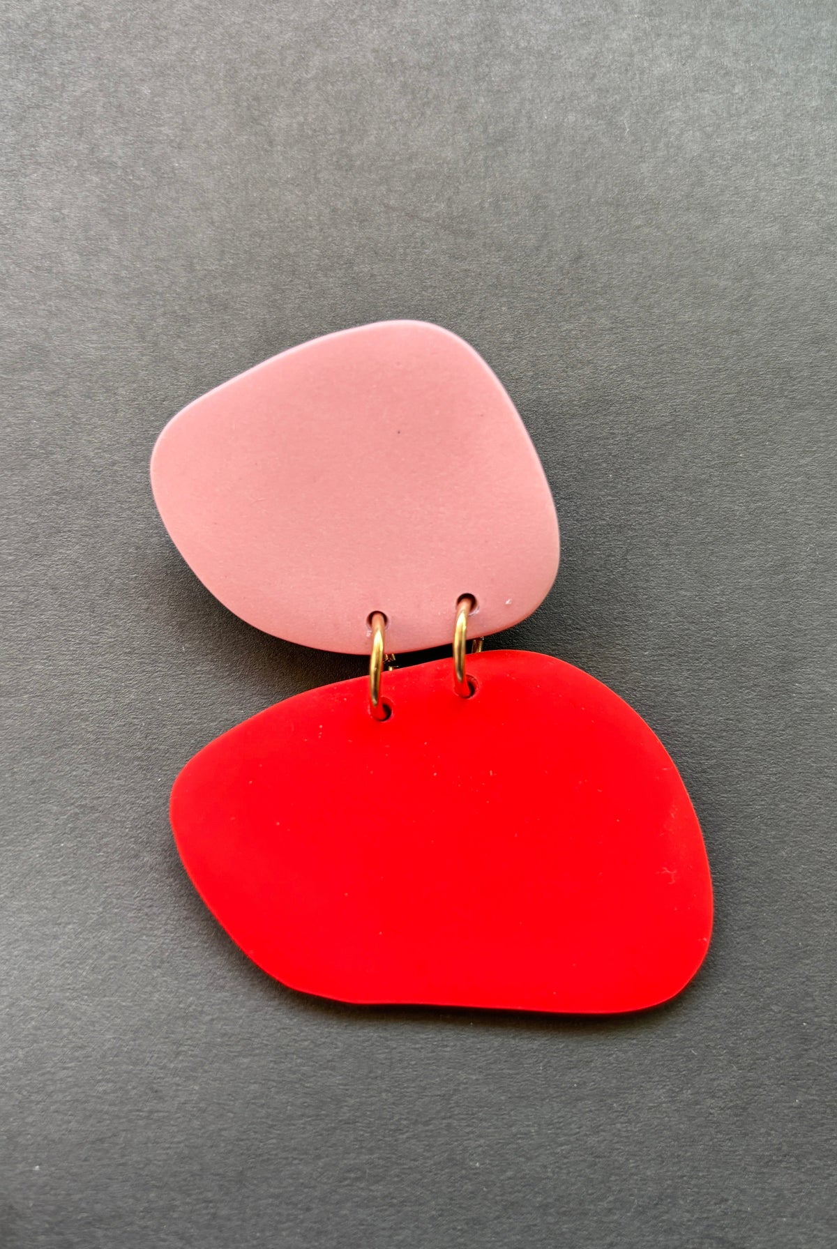 Classic Quads - Red and Paeony - CiceroniEarringsColoured Ears