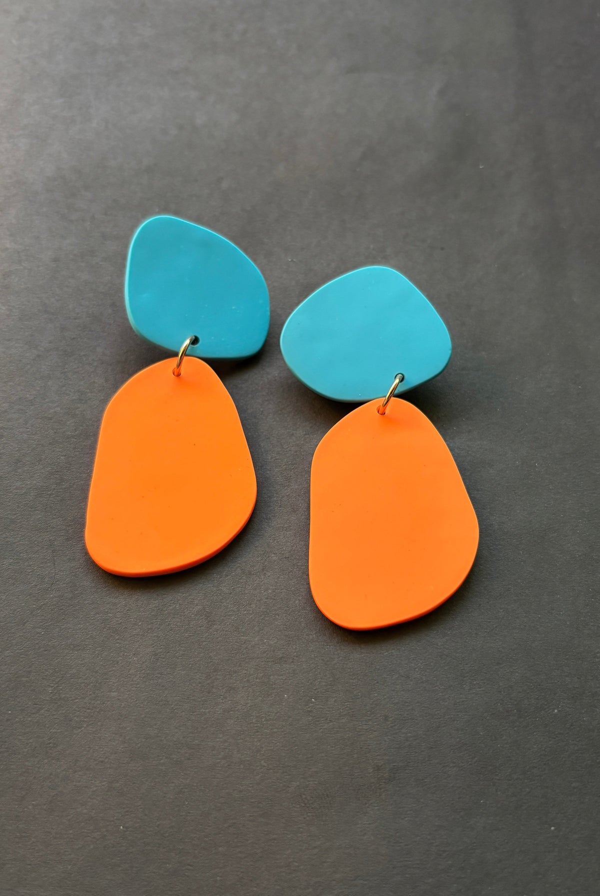 Classic Quads - Turquoise and Orange - CiceroniEarringsColoured Ears