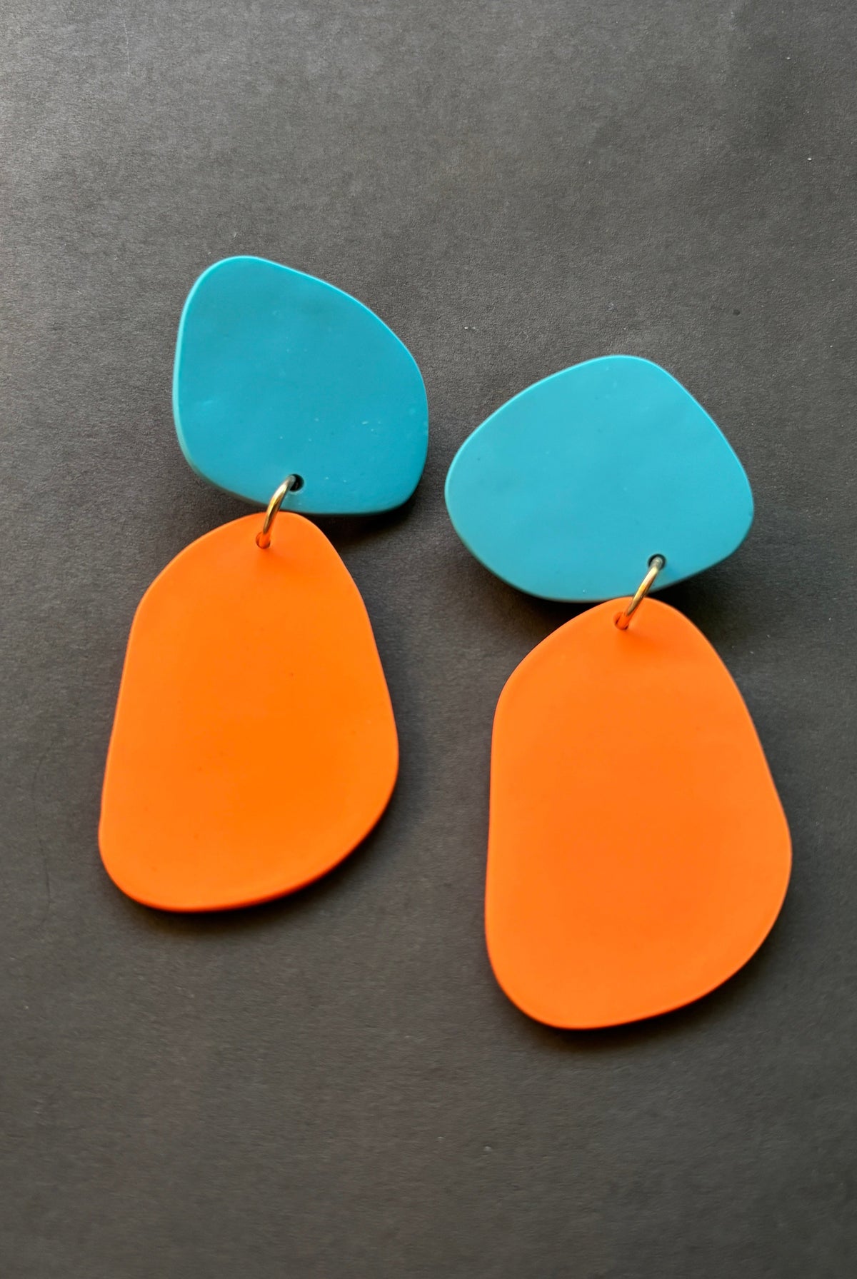 Classic Quads - Turquoise and Orange - CiceroniEarringsColoured Ears