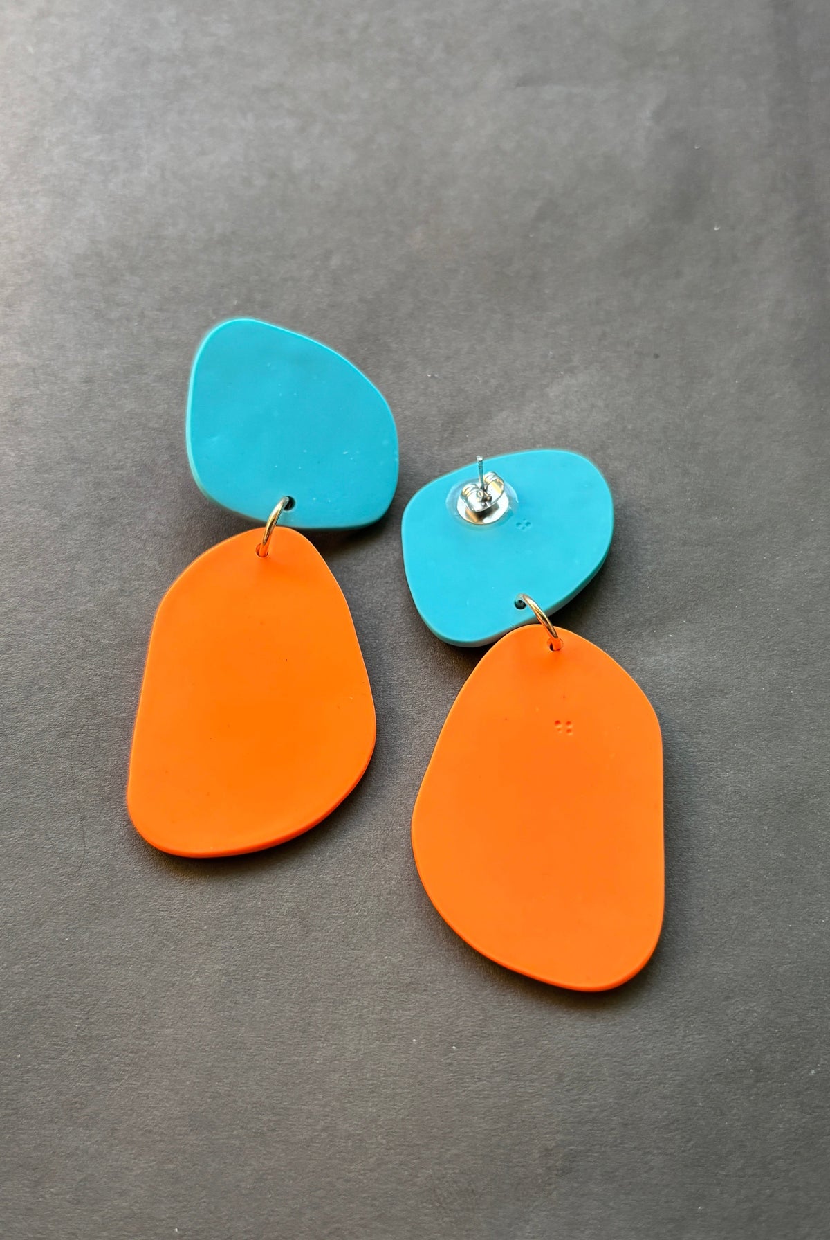Classic Quads - Turquoise and Orange - CiceroniEarringsColoured Ears