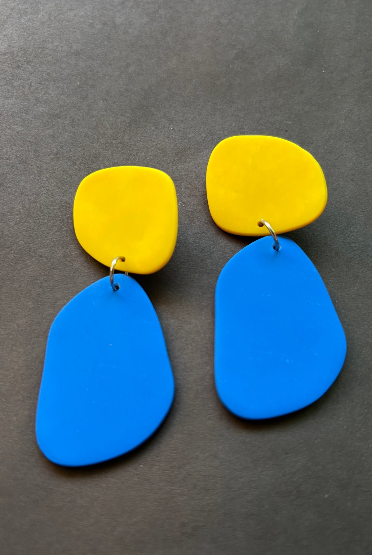 Classic Quads - Yellow and Cobalt Blue - CiceroniEarringsColoured Ears