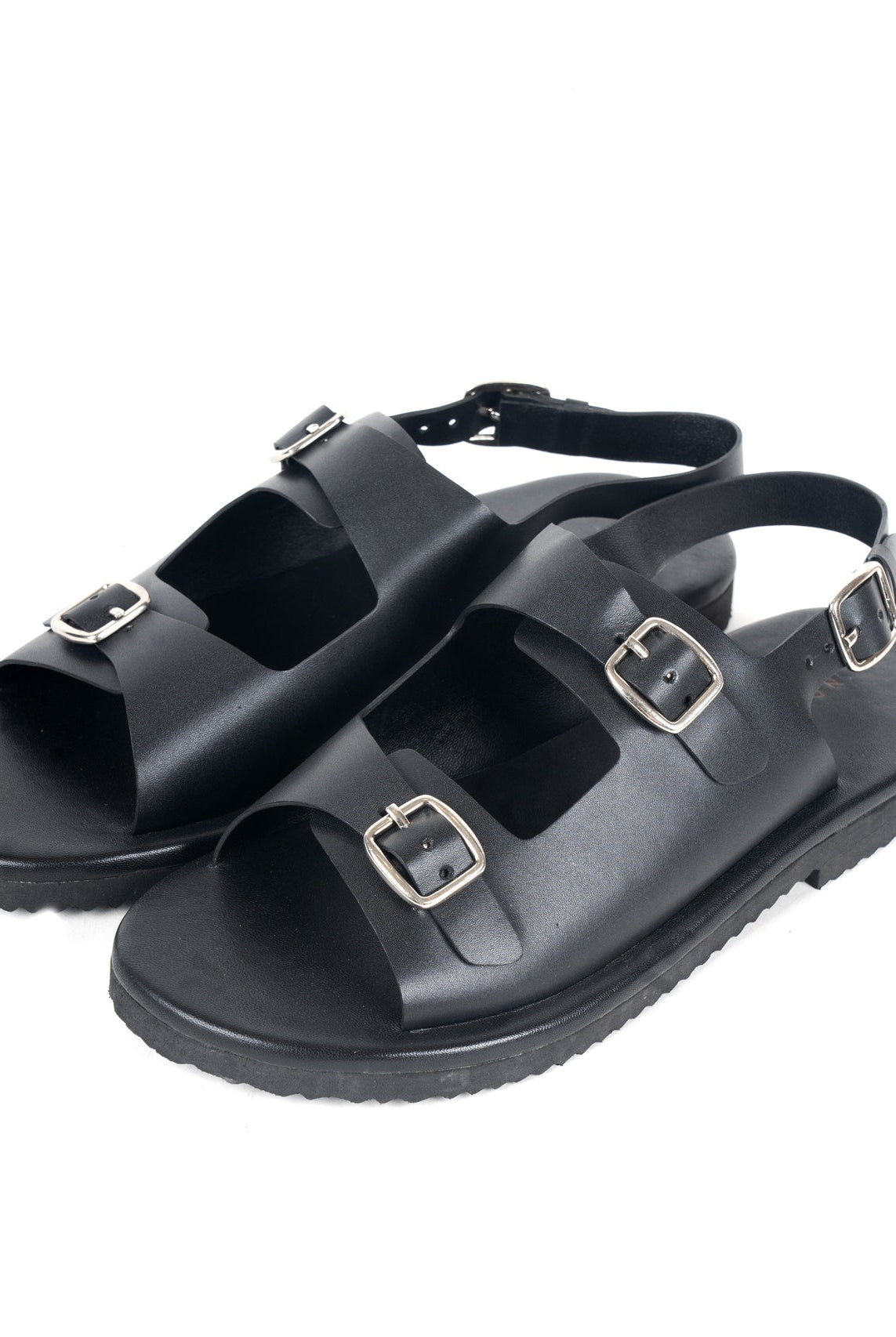 Classic Two Strap Leather Sandals - CiceroniSandalsSlomotion