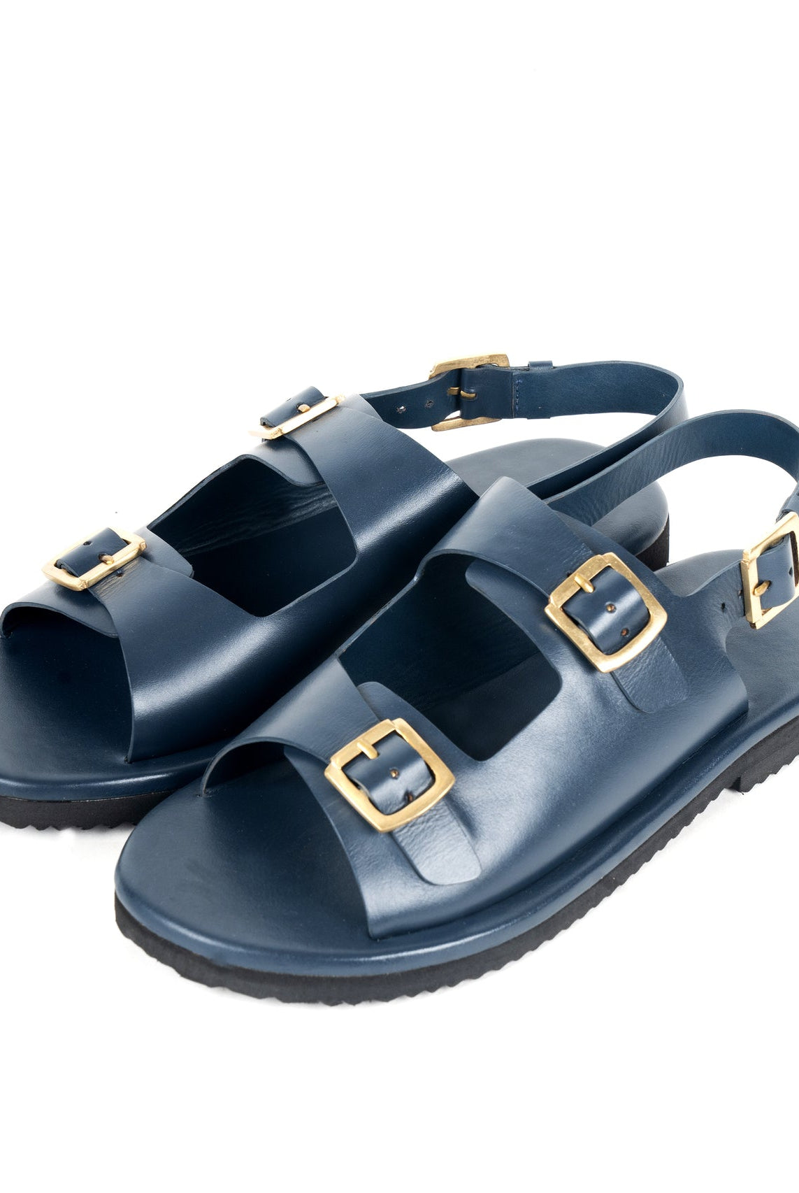Classic Two Strap Leather Sandals - CiceroniSandalsSlomotion