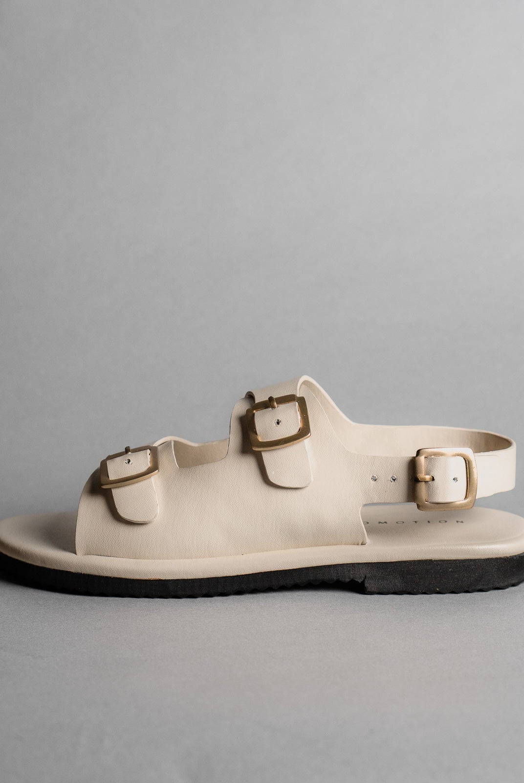 Classic Two Strap Leather Women's Sandals - Ivory - CiceroniSandalsSlomotion
