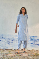 Cloud Blue Kurta Set - CiceroniKurta SetsCanoopi